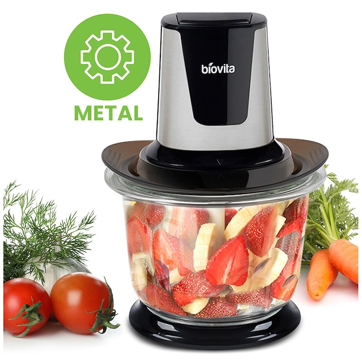 Tocator Electric pentru Legume, Fructe si Alimente, 500W, 1.5 Litri, Biovita STORM-1.5L Review si Pareri